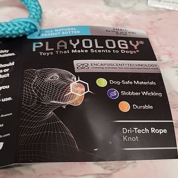 PLAYOLOGY Toys That Makes Scents To Dogs 1 Small  KNOTTED ROPE Chew NIP - Picture 3 of 5